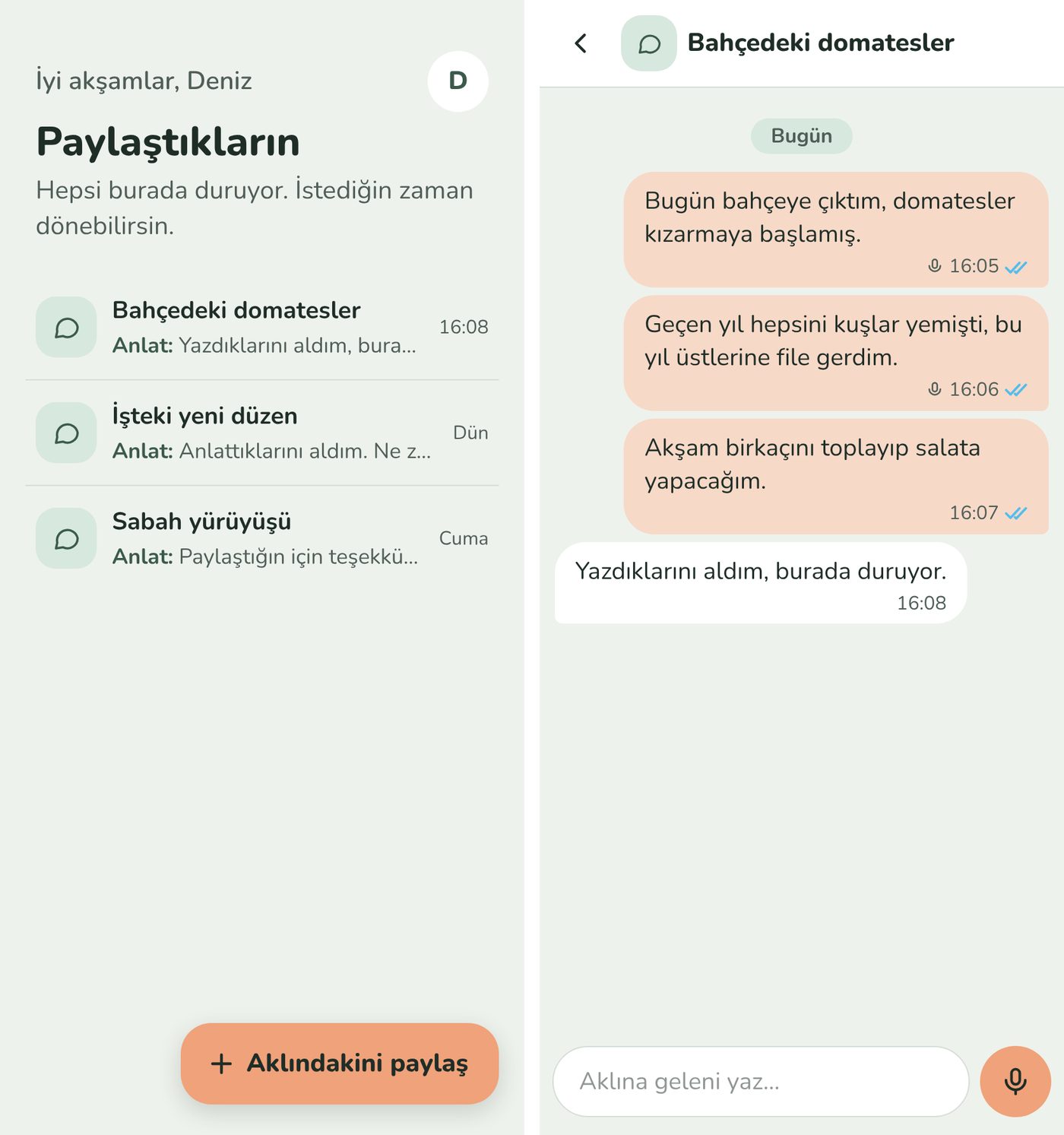 The second version: the conversations, and one of them, with Anlat&rsquo;s short line after a pause. Made-up words.